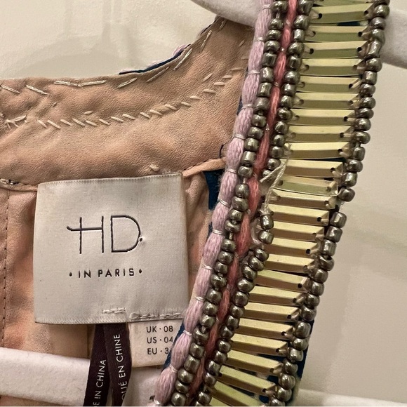 Anthropologie HD in Paris Mayacamas Mosaic Embellished Maxi Dress Size 4 - Picture 5 of 7